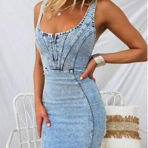 Light denim dress